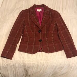 Talbots plaid blazer Size for excellent condition
